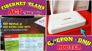 ACT Fibernet Latest Plans 2024⚡A Good Fiber Router Review⚡🔥 [upl. by Dagley85]