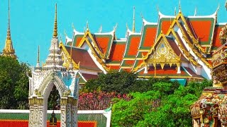 Thailand Bangkok Grand palace Wat Pho amp Phra Rabieng 4K [upl. by Amity]