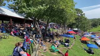 Spectators at the National Championship Chuckwagon Races in Clinton Arkansas [upl. by Anaela]