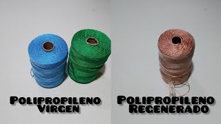 Diferencia polipropileno virgen vs polipropileno reciclado para tejer bolsas [upl. by Eetsirk525]