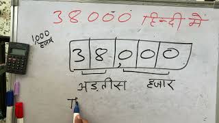 38000 Kaise Likhate Hain Hindi Mein  Spelling  Hindi  Surendra khilery [upl. by Allistir]