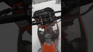 KTM 450SXF Timbersled Riot 3” snow snowbike trending polaris [upl. by Neimad]