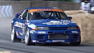 The Legendary 1990 Calsonic Nissan Skyline GTR R32 Engine Sounds  Twin Turbo RB26DETT [upl. by Sykleb562]