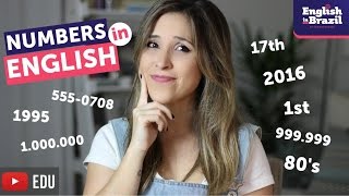 TUDO sobre números em inglês  Numbers in English [upl. by Nibur203]