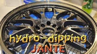 Printing Water Transfer  Hydrographics  Hydro Dipping  Jante voiture [upl. by Etnaihc]