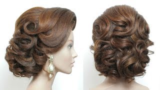 New Beautiful Bridal Hairstyle For Long Hair Wedding Updo [upl. by Dent561]