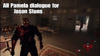 Friday the 13th game All Pamela dialogue for Jason Stuns  Throwing Savini [upl. by Sanburn378]