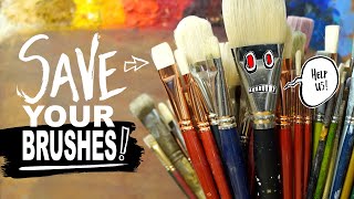 Artists Essential Guide Proper Cleaning and Care for Oil Paint Brushes [upl. by Anegroeg]