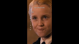 Dracos top 10 best lines HarryPotter DracoMalfoy [upl. by Wesley793]