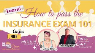 How to Pass the Insurance Exam with Melissa July 31st 2024 [upl. by Aratas]