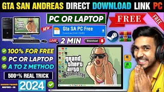 📥 GTA SAN ANDREAS DOWNLOAD PCMobile FREE 2024  HOW TO INSTALL GTA SAN ANDREAS IN PCLAPTOPMobile [upl. by Ilysa]