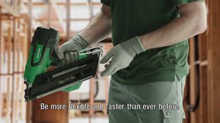 HiKOKI Lithiumion Nailer series Ergonomic powerful and much less maintenance [upl. by Marnie]