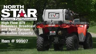 NorthStar 26Gallon High Flow ATV Boomless Broadcast  Spot Sprayer Model 99907 [upl. by Anilosi240]