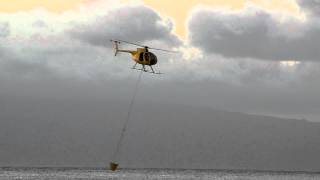 Firefighting Helicopter Picks up Water in Maui Hawaii [upl. by Murrah502]