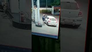 Car wale ne ye kiya kar diya 😰 swift car cctv patrol pump viralvideo youtubeshorts shorts [upl. by Airdnua227]