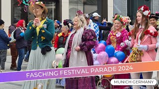 Fasching Festival  Carnival Parade 2024  Costumes amp Candies  Germany [upl. by Uttica782]