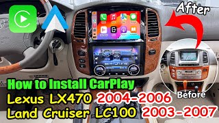 Android Radio for Lexus LX470LC100 20032007 Dual Screen Climate Control Panel Multimedia Player [upl. by Tyre257]