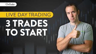 LIVE Day Trading  3 Trades to Start the Day [upl. by Maureene688]