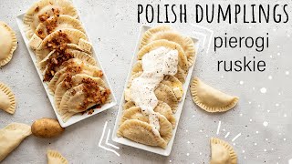 Vegan Pierogi Ruskie • polish dumplings • ReShape • Polish Pierogi [upl. by Ahtekahs]