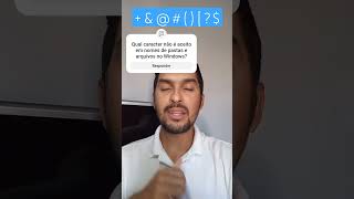 Caracteres inválidos em nomes de pastas e arquivos no Windows 10  Windows 11  windows10 [upl. by Eirrot362]