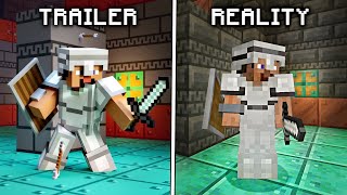 Minecraft 121 Trailer VS Reality [upl. by Dnalra]