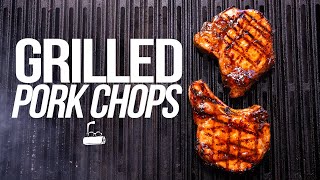 THE BEST GRILLED PORK CHOPS THAT YOU REALLY NEED TO MAKE  SAM THE COOKING GUY [upl. by Nonie291]