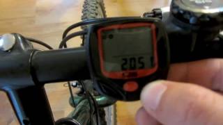 Sunding SD 548B Bicycle Computer odometer Installation [upl. by Hayman]