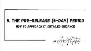 APC Mates The PreRelease PRI 5day period detailed guidance  SAICA APC [upl. by Charmian347]