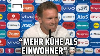 Sprüchefeuerwerk 😂 Nagelsmann liefert auf der PK vor Schottland ab  EM 2024 [upl. by Fortin]