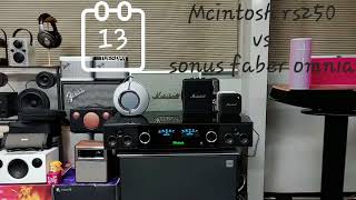 Sonus faber Omnia vs Mcintosh RS250교차비교영상 [upl. by Cullen]