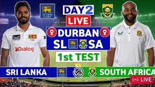 SL vs SA Live  1st Test day 2  Sri Lanka vs South Africa Live Cricket Match Today amp Commentary [upl. by Allerym]