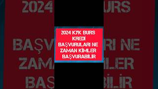 2024 KYK BURS KREDİ BAŞVURULARI NE ZAMAN KİMLER BAŞVURABİLİR [upl. by Boote500]