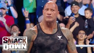 THE ROCK RETURNS TO SMACKDOWN  WWE SmackDown Highlights 91523  WWE on USA [upl. by Apur]