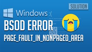 FIX Page Fault in Nonpaged Area Windows 10  BSOD Error PAGEFAULTINNONPAGEDAREA [upl. by Vigen576]