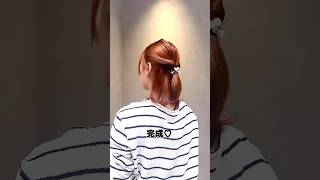 【ボブアレンジ】超簡単に誰でもできるくるりんぱハーフアップ♡ボブアレンジ ヘアアレンジ ハーフアップ セルフアレンジ [upl. by Reuben]