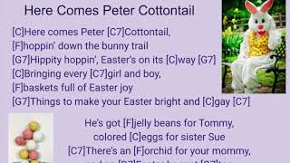 Here Comes Peter Cottontail a Ukulele Play Along Easy 4 chords [upl. by Dianemarie]