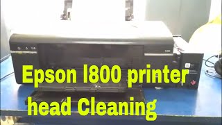 Epson l800 printer head Cleaning [upl. by Shanley]