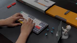 NuPhy Air75 Typing Sounds  Gateron Red  Blue  Brown [upl. by Renraw]