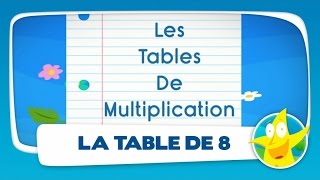 Comptines pour enfants  La Table de 8 apprendre les tables de multiplication [upl. by Anid777]