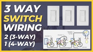 3 Way Switch 3 Location Wiring Explained 3 Way 4 Way [upl. by Gallenz]