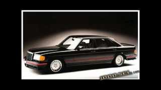 Mercedes W126 AMG Lorinser specials Gemballa tuning ABC [upl. by Ocirederf936]