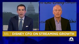 Disney CFO Hugh Johnston on Q2 results strength of consumer and streaming growth [upl. by Nodroj]