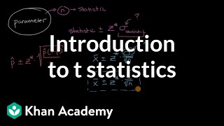 Introduction to t statistics  Confidence intervals  AP Statistics  Khan Academy [upl. by Caressa]