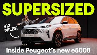 New Peugeot e5008 FIRST LOOK at Peugeot’s supersized SUV  Electrifyingcom [upl. by Yung986]