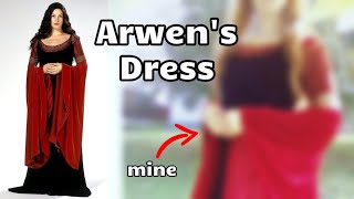 I Made Arwens Red Dress from Lord of the Rings  Costume Design Tips [upl. by Bohrer]