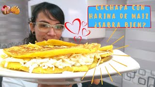 CACHAPAS venezolanas SOLO con harina de maiz amarillo HARINA PAN ¿SABRÁN BIEN  Pansteleria [upl. by Suilmann]