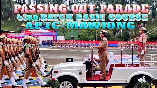 Passing Out Parade  43rd Batch Basic Course Of ABBN Recruit Constables  1st MLP BN APTC  Mawiong [upl. by Mail392]