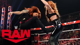 Lita hits Becky Lynch with a Twist of Fate Raw Feb 7 2022 [upl. by Etezzil]