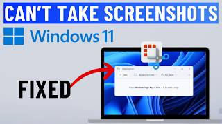 Fix Snipping Tool Not Working on Windows 11 2024 [upl. by Anined]