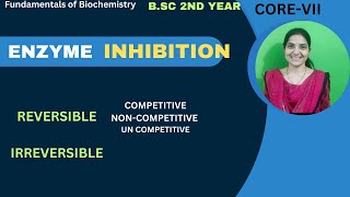 Enzyme Inhibition BSc 2nd YearCompetitiveNon CompetitiveUncompetitiveIrreversible [upl. by Giaimo]